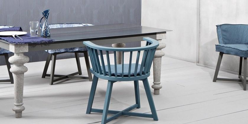 Gervasoni Деревянный стул с подлокотниками Gray sun-id-1507628 - Вид №2