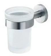 INDA® Подставка для зубных щеток из матового стекла Inox A1410a