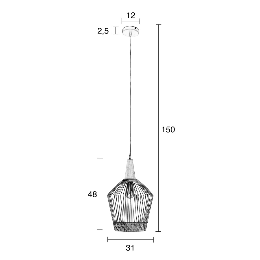 Лампа подвесная Birdy Long Zuiver 5300105 - Вид №9