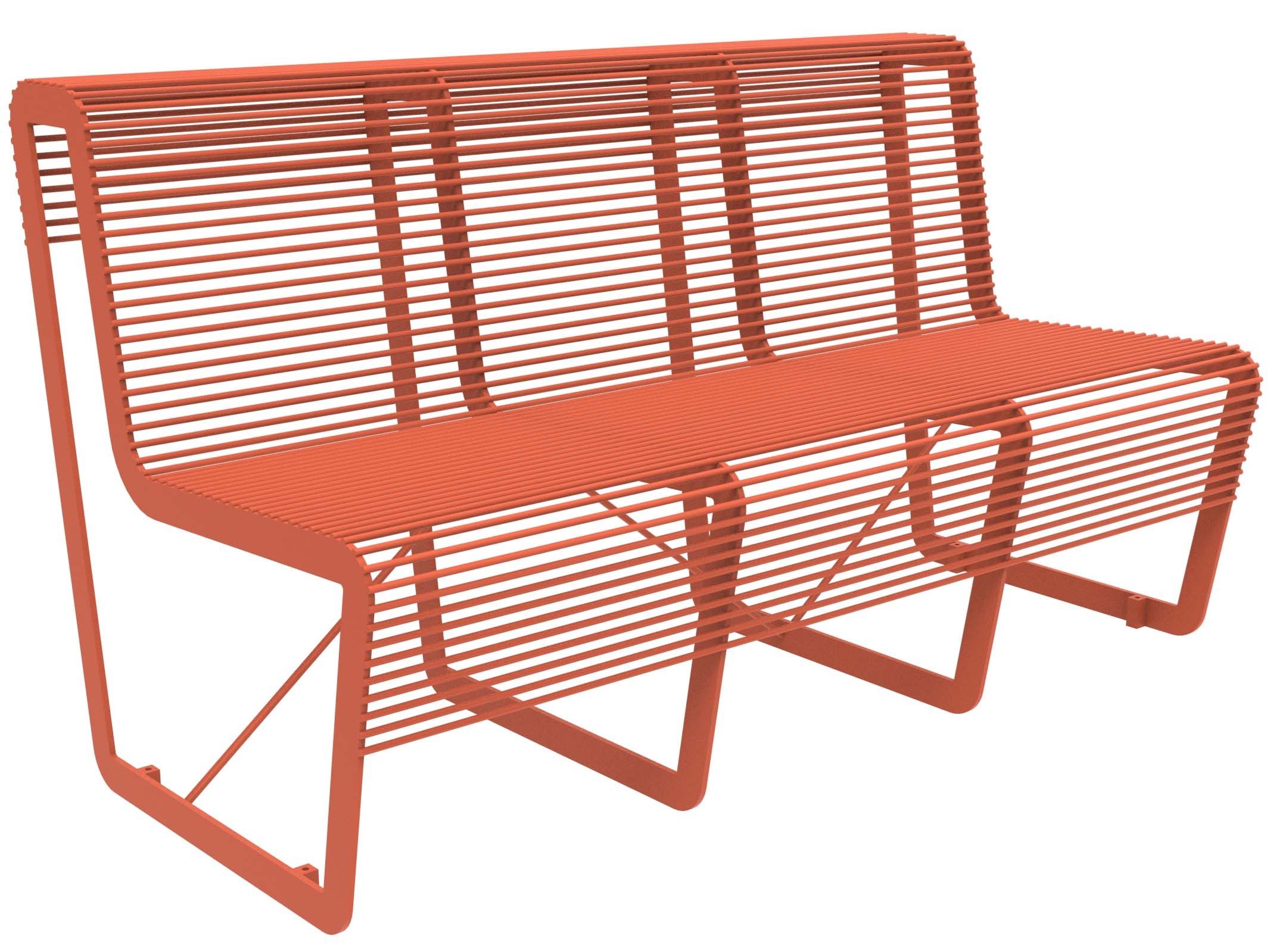 Оцинкованная стальная скамья со спинкой Lazzari Light ARCH-00099033 - Вид №26