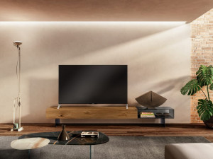 Стеклянный шкаф для телевизора