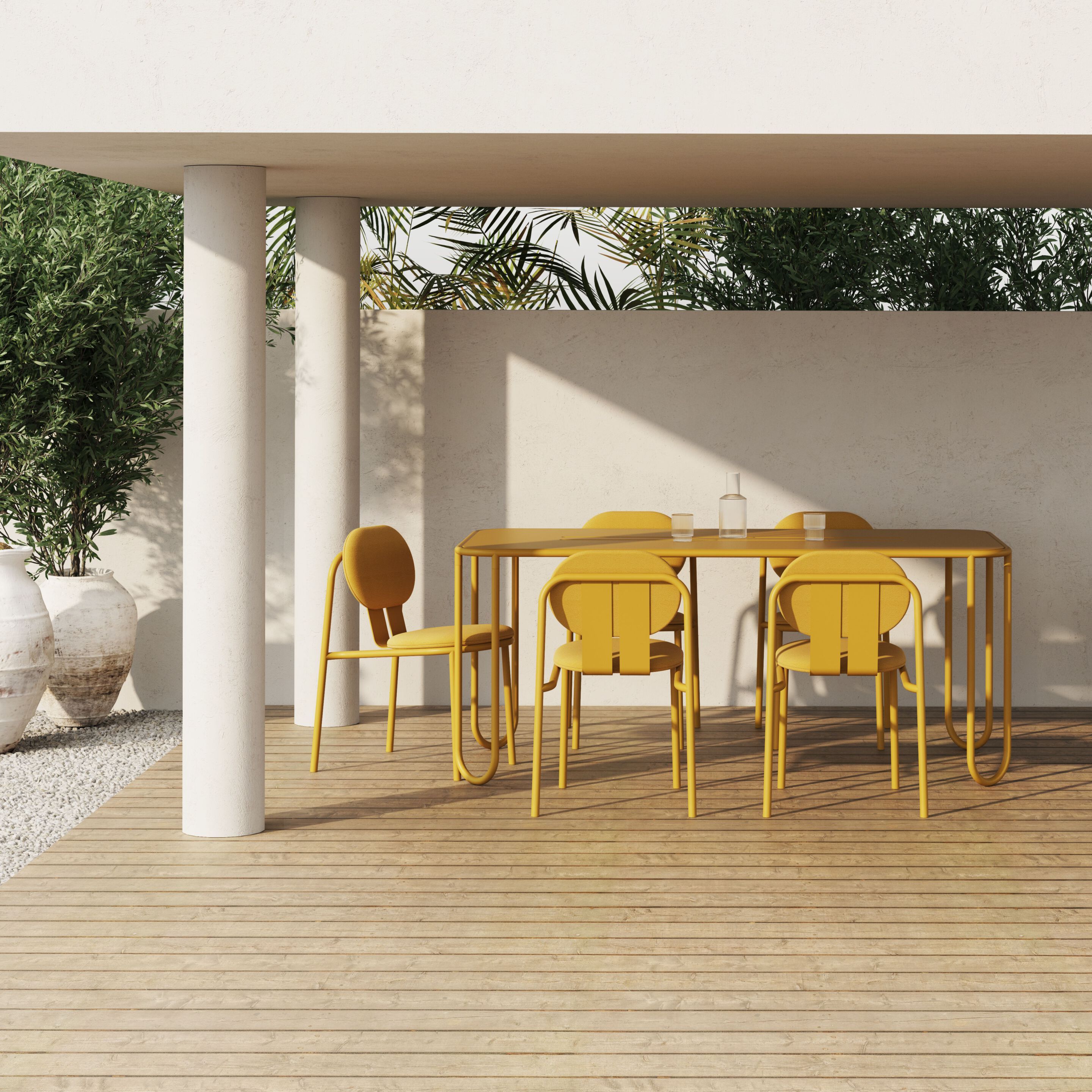 Алюминиевый и тканевый садовый стул с подлокотниками Joyf Desert ARCH-00022478 - Вид №6