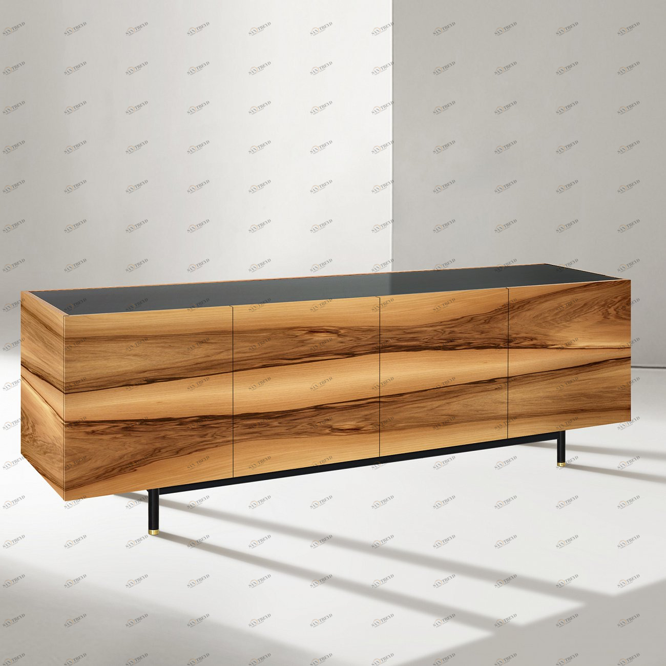 Тумба длинная с 4 дверцами тулипвуд Tamaraw ACWD TAMARAW 00-3981967 Бежевый 