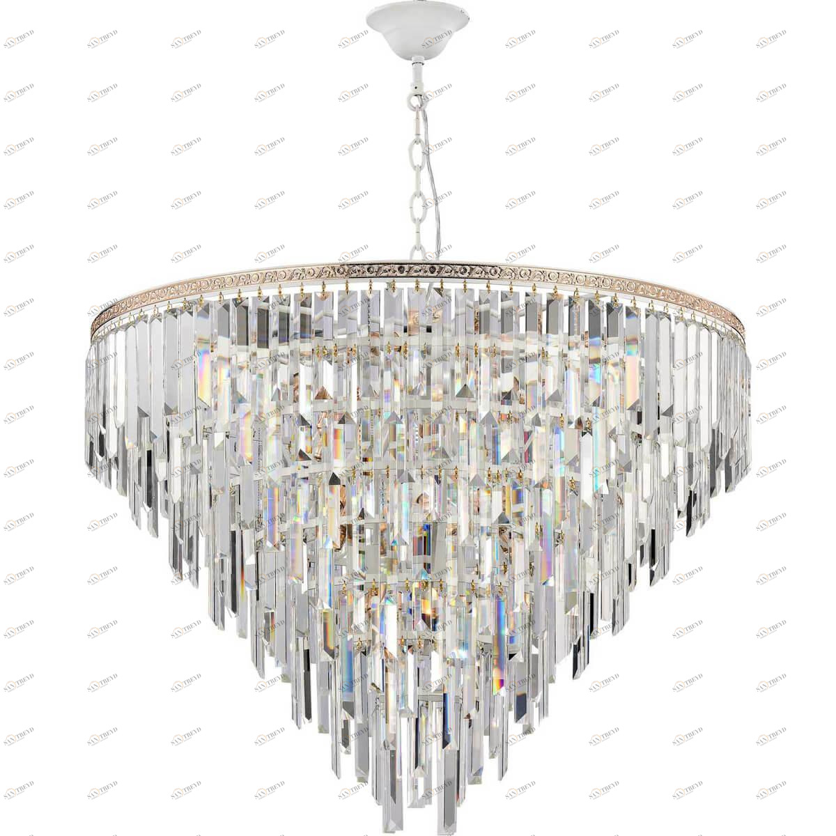 Подвесная люстра Stilfort Kristalina 2110/03/18P STILFORT ДИЗАЙНЕРСКИЕ, KRISTALINA 00-3888506 Золото;прозрачный 