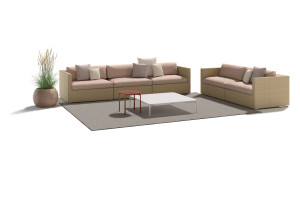 Алюминиевый квадратный садовый столик с порошковым покрытием с керамическим материалом