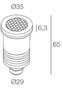 DGA Встраиваемый наружный светильник Gemma sun-id-1379034 - Вид №1