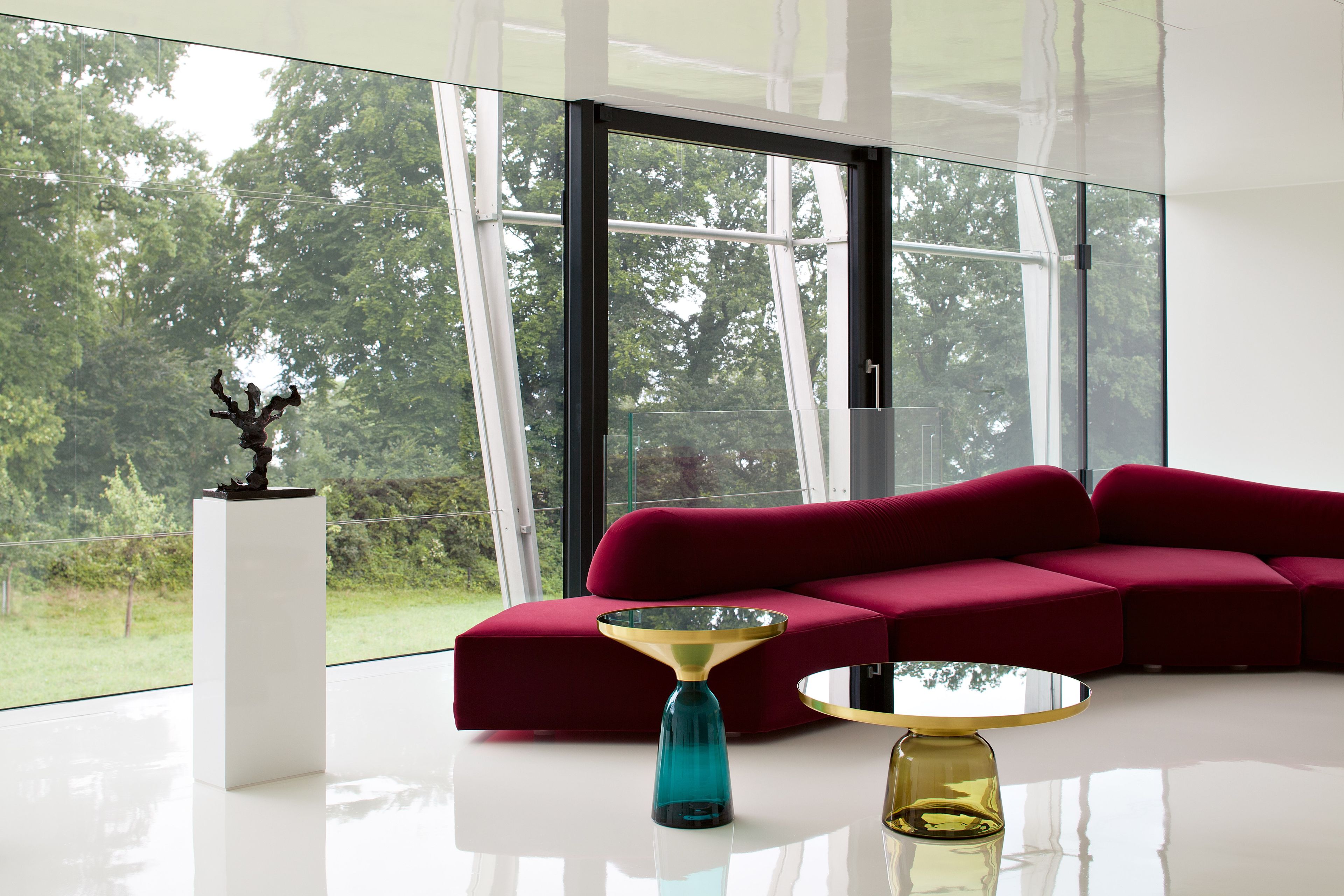 Круглый журнальный столик из латуни и стекла Classicon Белл ARCH-00039502 - Вид №23