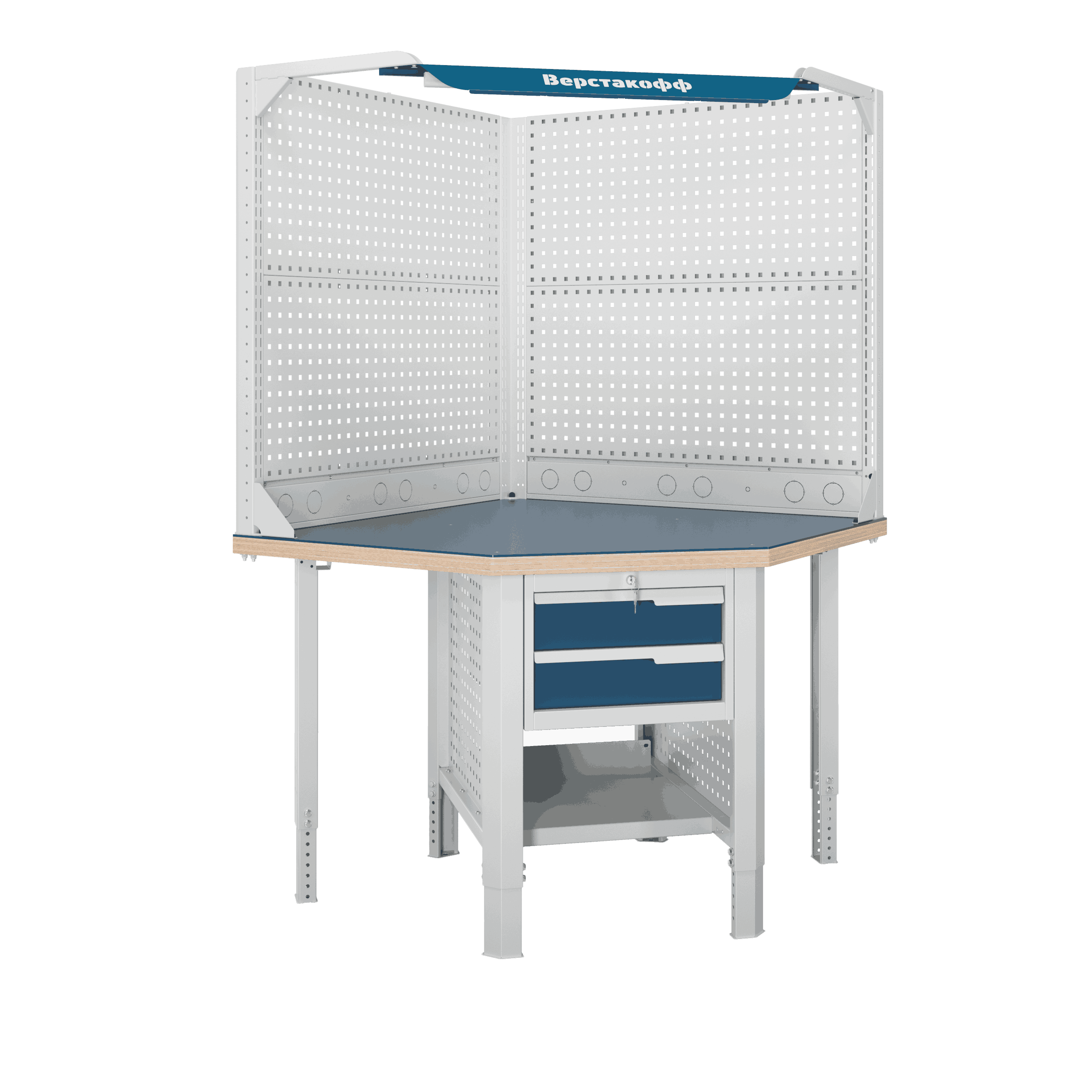 Верстак (угловой) CTR U532.S1.1-2FR Верстакофф 124769