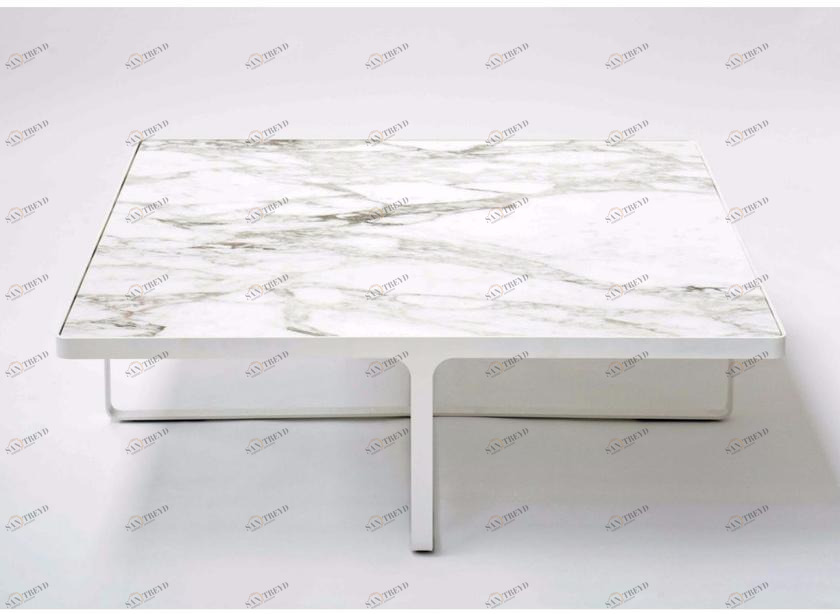 Tacchini Квадратный мраморный журнальный столик sun-id-1427411