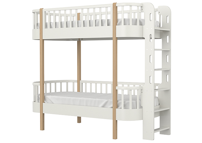 Кровать детская двухъярусная 190х90 см молочная Classic ELLIPSE ELLIPSE CLASSIC 257802 Молочный Santreyd  - Вид №1