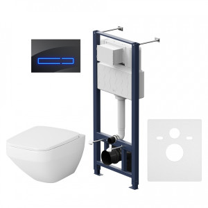 IS450A38.50A1700 Инст с клав Touchless Pro стекло чёр с подв унит Inspire V2.0 FlashClean с сид м/л AM.PM Inspire 2.0