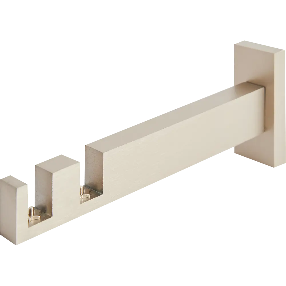 Держатель двухрядный Inspire Квадро алюминий цвет сатин 16 см 86198784 STLM-2146007 