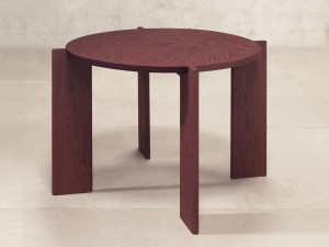 Круглый деревянный обеденный стол