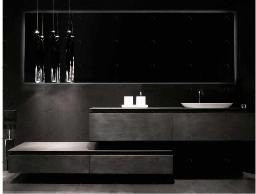 RIFRA Тумба под умывальник из черного бетона K.fly sun-id-1387404