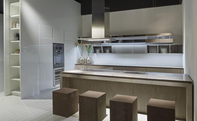 RIFRA Кухня с островом из сырого дуба, покрытого глиной Fly sun-id-1383139 - Вид №10