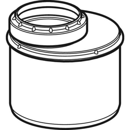 390.373.14.1 Переходник эксцентриковый Geberit Silent-PP, короткий Geberit  - Вид №1
