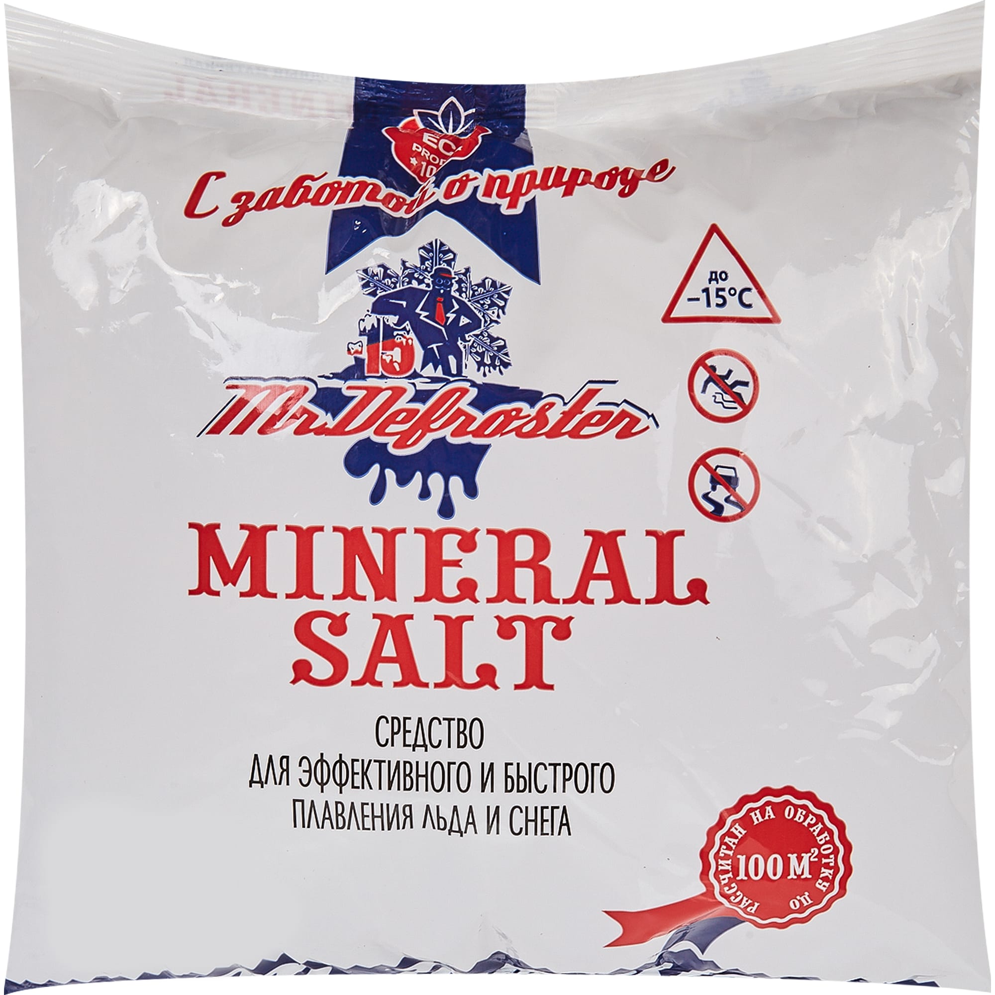 82442424 Средство для плавления льда Минеральная соль 3 кг Santreyd 