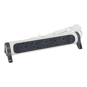 Удлинитель бытовой Legrand Комфорт 5 розеток с заземлением 3x1.5 мм 1.5 м 3680 Вт цвет черно-белый 83684124 STLM-2063961