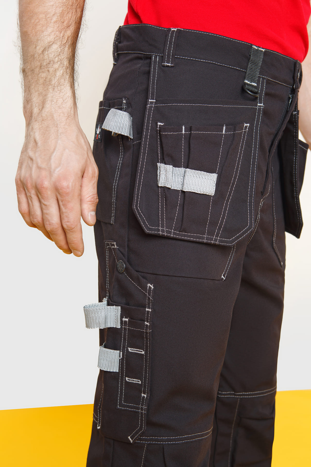 62046 Брюки  черные Union Space  Летняя спецодежда  размер 44-46/158-164  - Вид №5