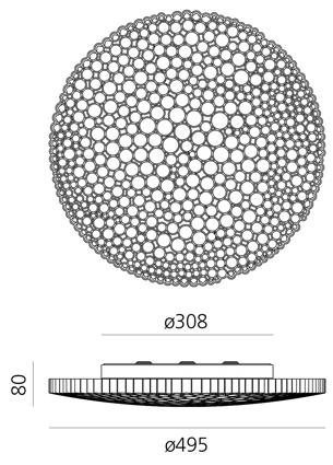 Artemide Бра / потолочный светильник из технополимера Calipso sun-id-1437385 - Вид №4