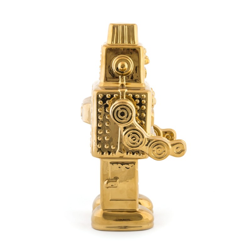 Статуэтка фарфоровая золотистая Memorabilia Gold My Robot SELETTI  00-3883221 Золото  - Вид №5