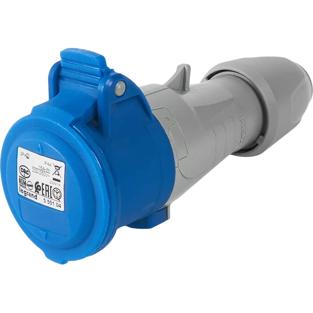 Розетка Legrand P17 Tempra Pro, 2 полюса, заземление, 16 А 12506308 STLM-2193612 