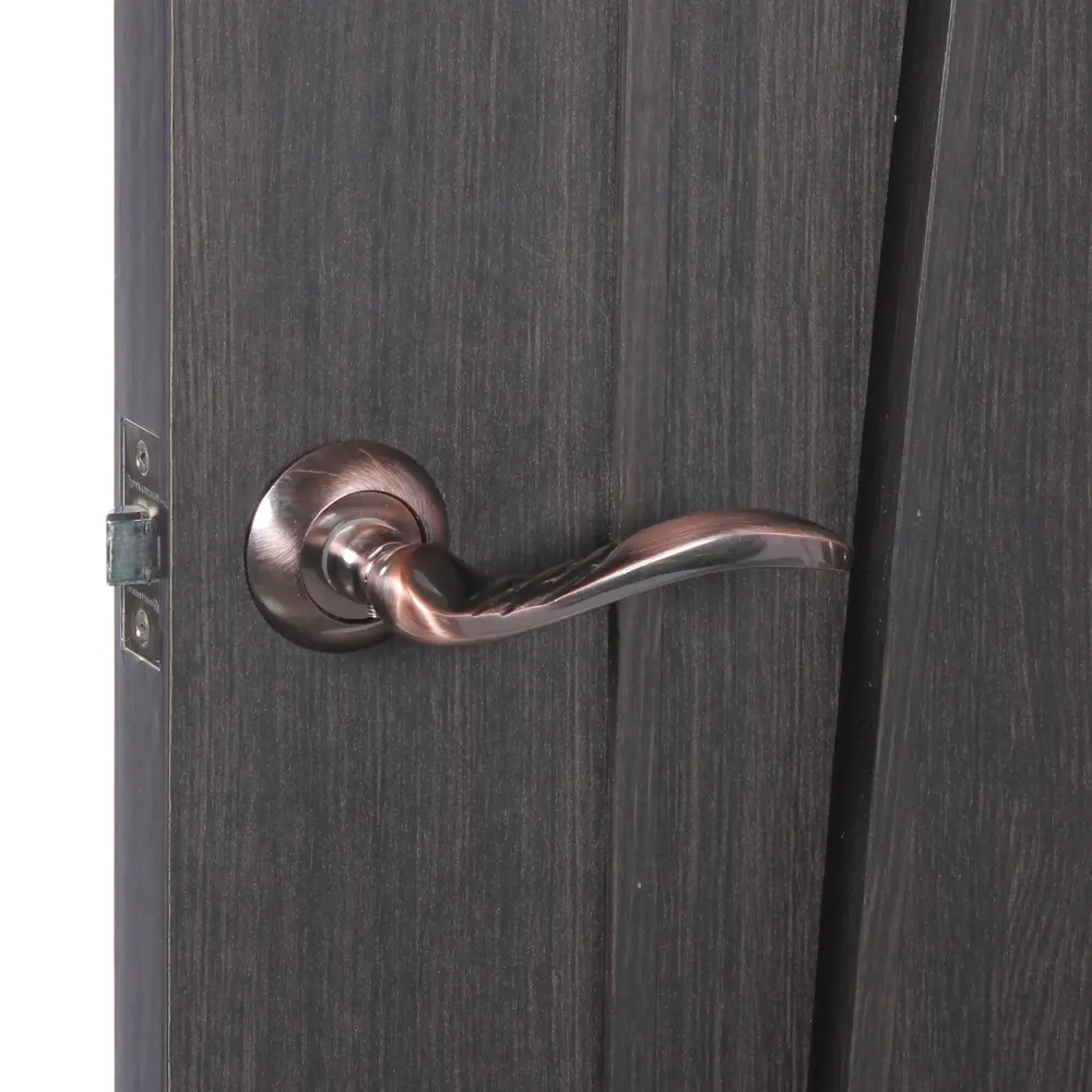 Ручки дверные на розетке EDS-43-10, цвет античная медь EDSON STLM-2010805 - Вид №7