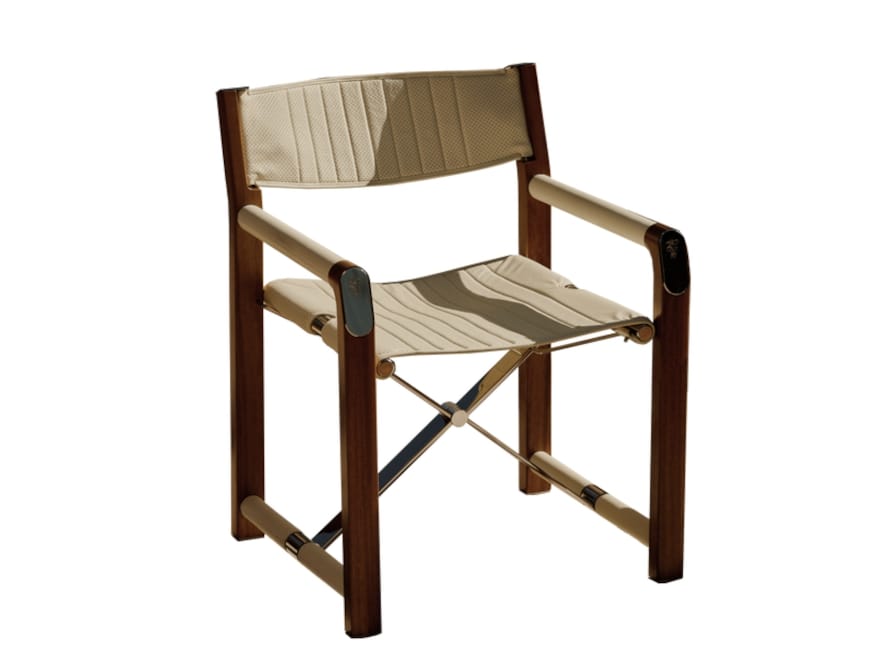 Складной садовый стул из технической ткани и ироко с подлокотниками Visionnaire SKIPPER ARCH-00037169 - Вид №1