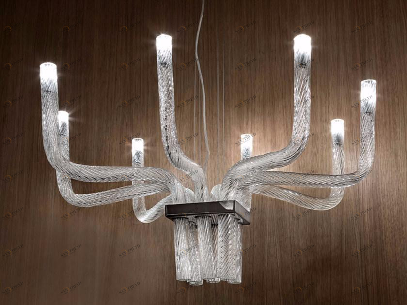 Vetreria Vistosi Подвесной светильник из дутого стекла Stardust sun-id-1365294