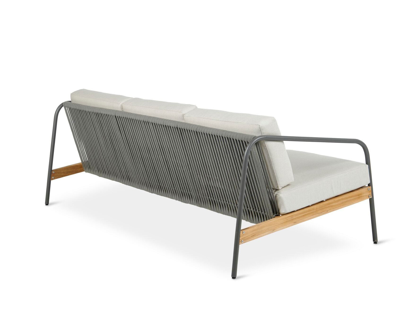 3-местный алюминиевый и деревянный садовый диван Walters North Fork ARCH-00021433