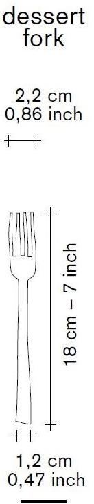 valerie_objects Вилка для десертов из нержавеющей стали  V8017012/b/c/g  - Вид №8