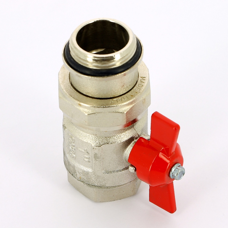 Кран шаровой НВ с разъемным соединением и уплотнением IDEAL бабочка ITAP 1" 098S1