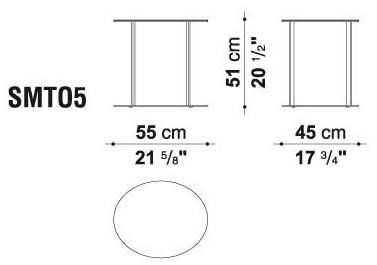 Maxalto Круглый журнальный столик из зеркального стекла Elios sun-id-1402482 - Вид №5