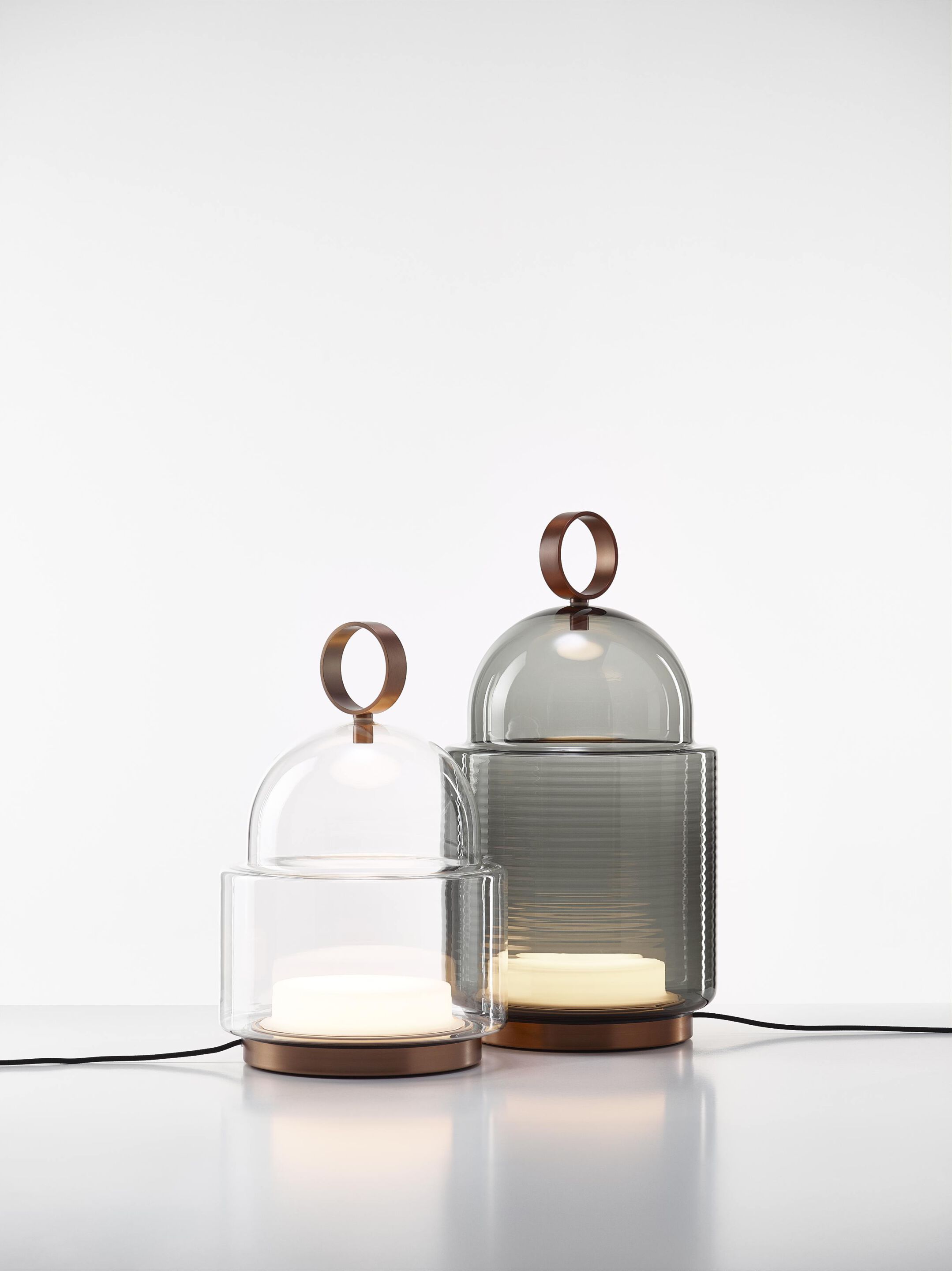 Напольная лампа из дутого стекла BROKIS купол ARCH-00011428 - Вид №7