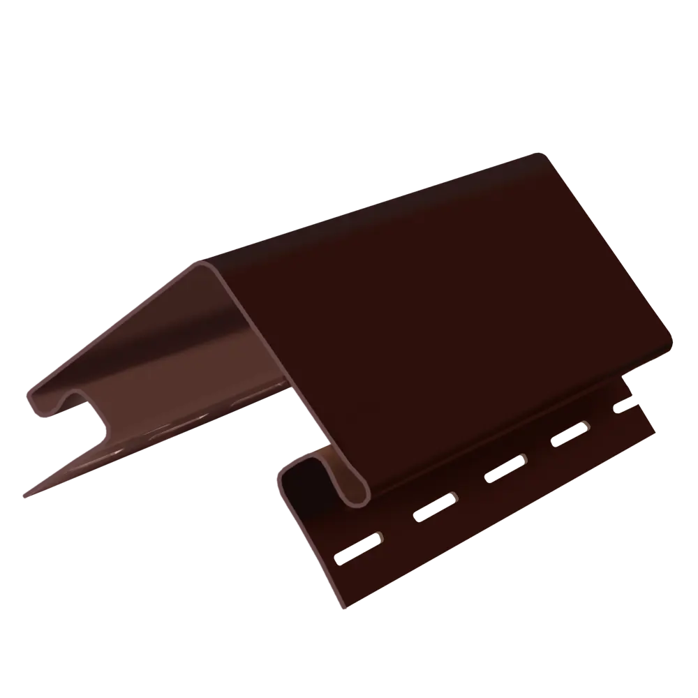 Угол наружный для фасадных панелей Fineber 3 м цвет коричневый STLM-2166200