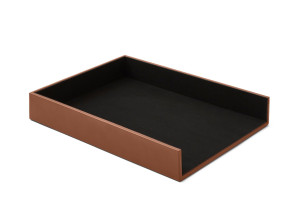 Лоток для документов из регенерированной кожи