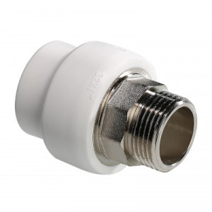 VTp.707.0.06309 Фитинг полипропиленовый под ключ с переходом на наружную резьбу Valtec 63 мм х 2"