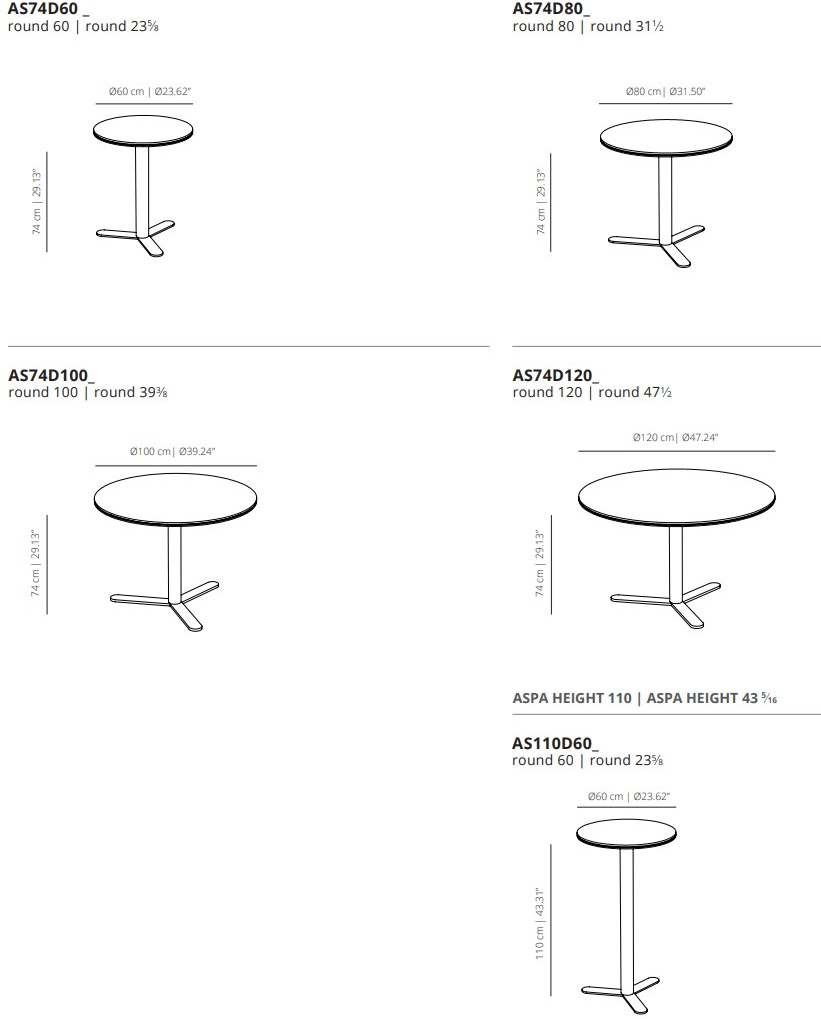 Viccarbe Круглый стол в мдф Aspa sun-id-1499351 - Вид №9