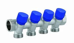 Carlo Poletti C324N10TB Коллектор сборный с регулировочным клапаном. 3 ответвления, межосевое расстояние 35 мм.