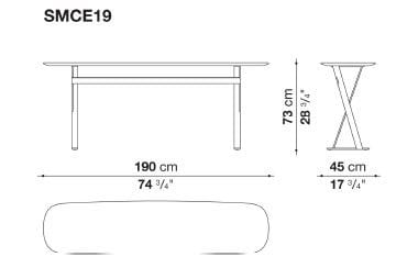 Овальная консоль Maxalto пафос ARCH-00032852 - Вид №6