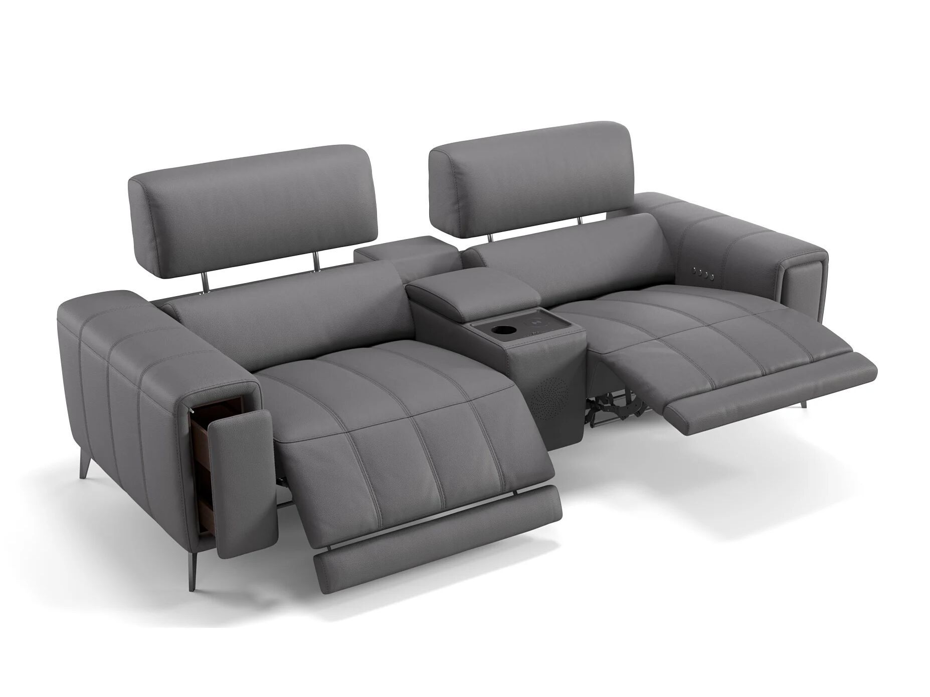 2 местный домашний кинотеатр кожаный диван Sofanella Linera Kino ARCH-00124340