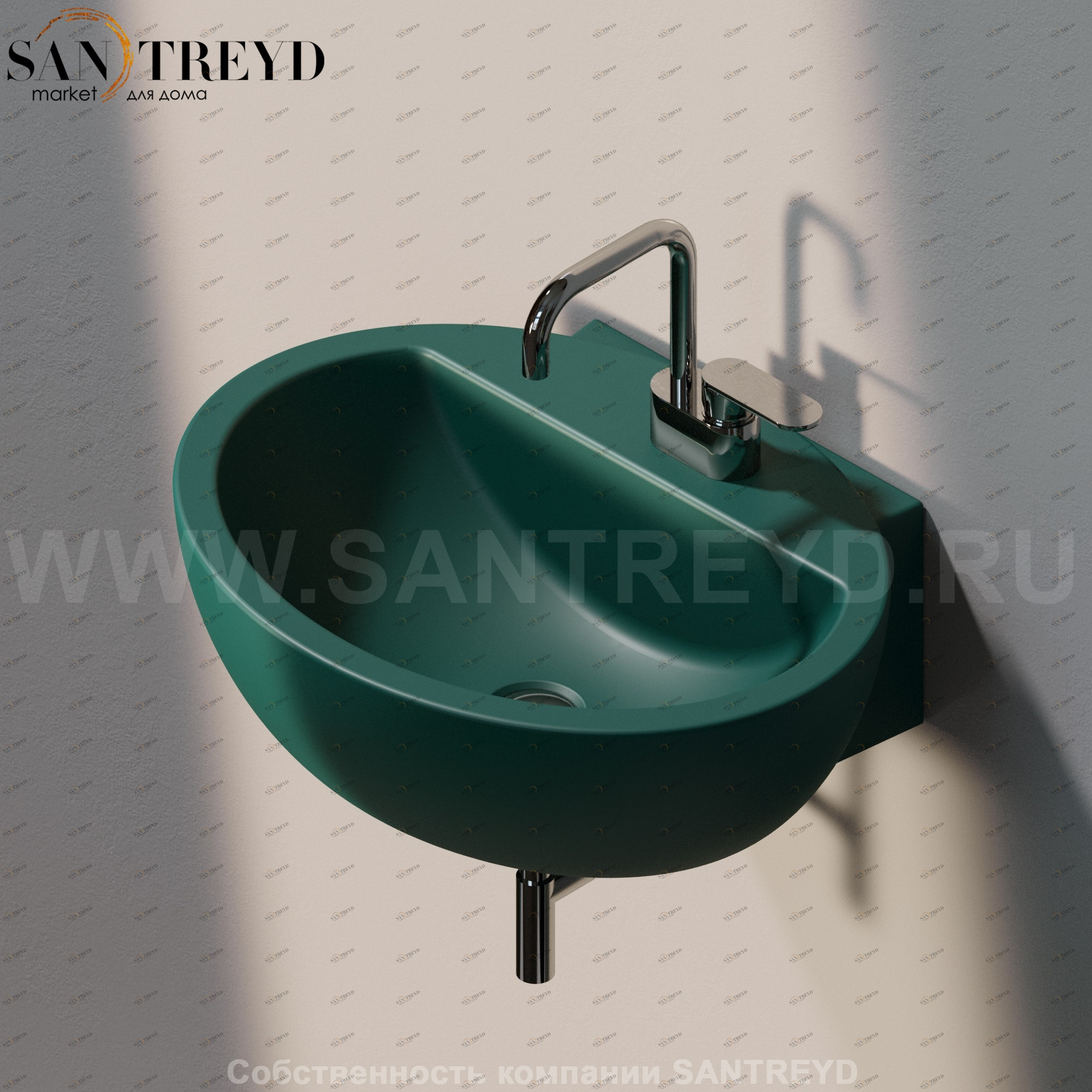 DP4815020 Подвесная раковина настенная овальная Ceramica Flaminia Dip