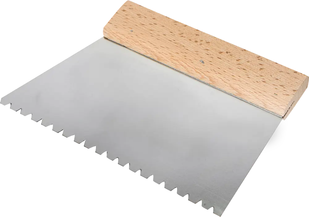 Шпатель зубчатый Dominus 180 мм для профессиональной укладки плитки 81952427