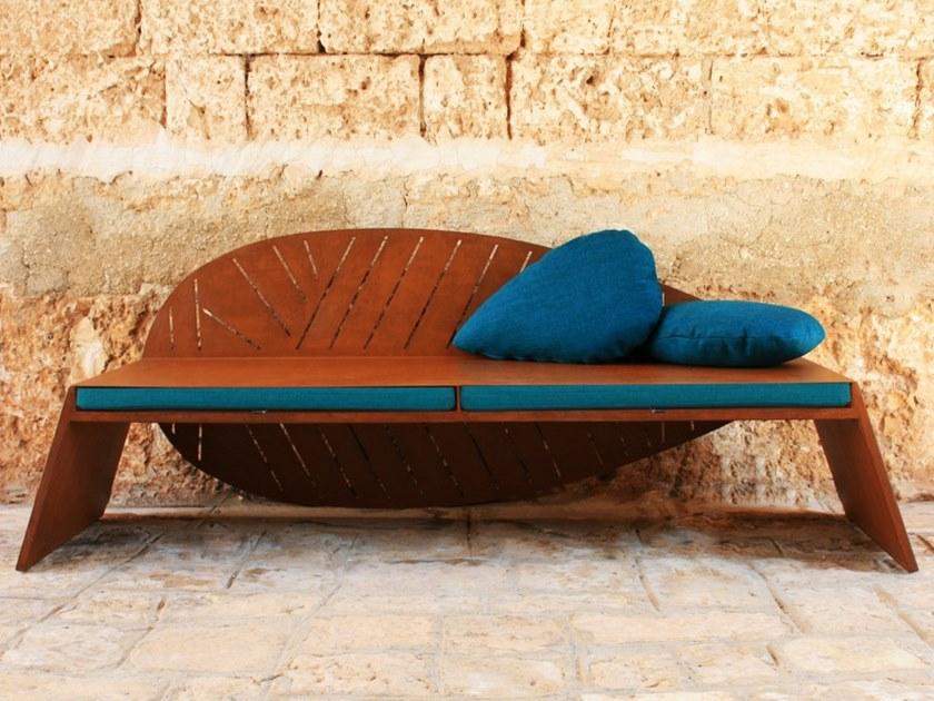 TrackDesign 2-местный садовый диван из стали Corten ™ Lila Dp0103000  - Вид №1