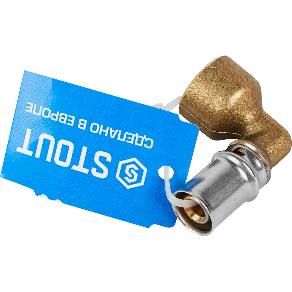 Угол комбинированный 90° Stout 1/2"x16 мм ВР латунь SFP-0010-001216 82306194 STLM-2113482  - Вид №2