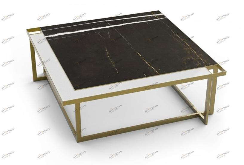 MARIONI Низкий квадратный журнальный столик Gary 02864