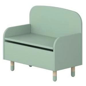 Скамейка с ящиком для игрушек Flexa Play, мятно-зеленая