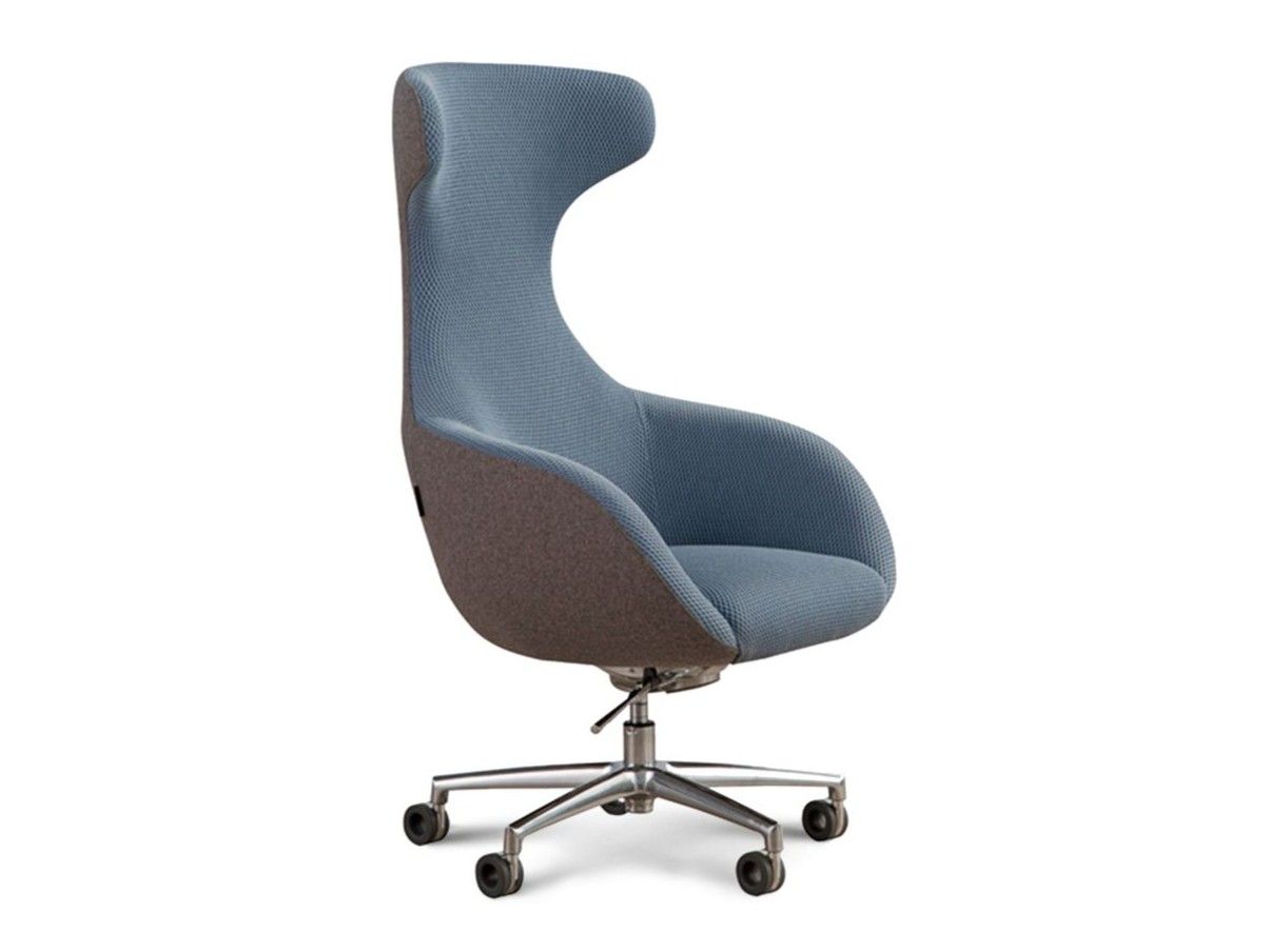 Тканевое регулируемое по высоте вращающееся офисное кресло ROCHE BOBOIS CEO ARCH-00040038