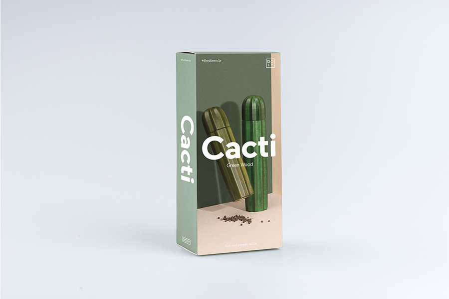 Мельницы деревянные для соли и перца коричневые Cacti DOIY ДИЗАЙНЕРСКИЕ 00-3869970 Коричневый  - Вид №4