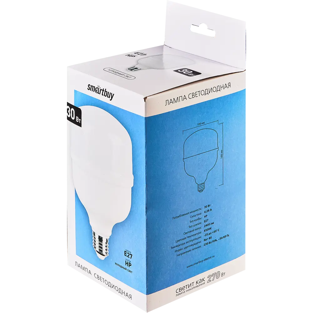 Светодиодная лампа Santreyd Smartbuy-HP 30Вт E27 холодный белый свет 89356725 STLM-0932528 - Вид №3